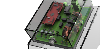 Luftstrom - Luftgekühlte Wide-Band-Gap-Leistungselektronik und Mechatronik