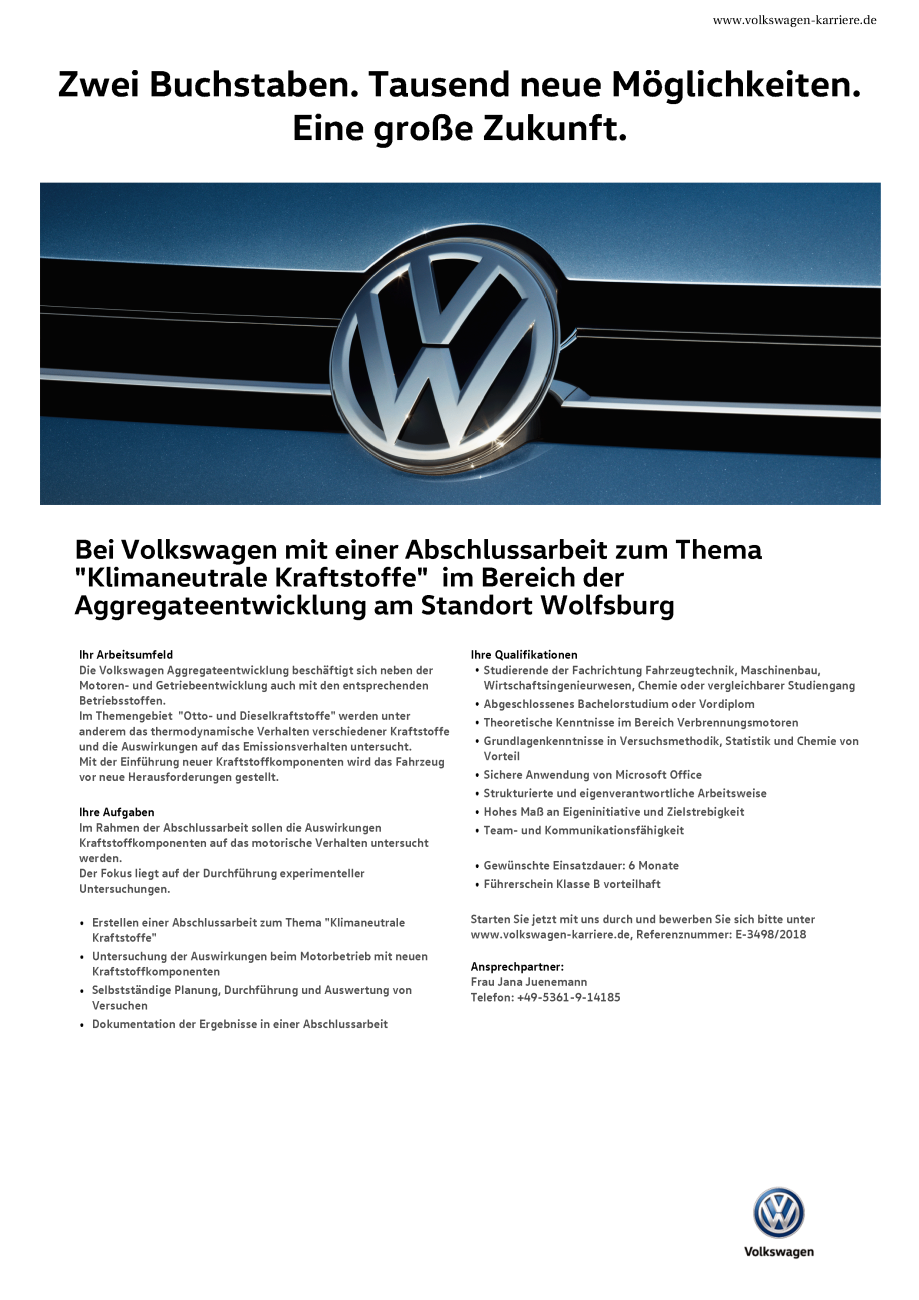 180903_Auschreibung_Abschlussarbeit_Klimaneutrale-Kraftstoffe_Quelle:VW