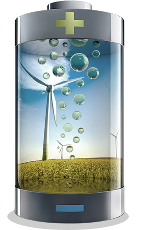 Batterie erneuerbare Energien Illustration
